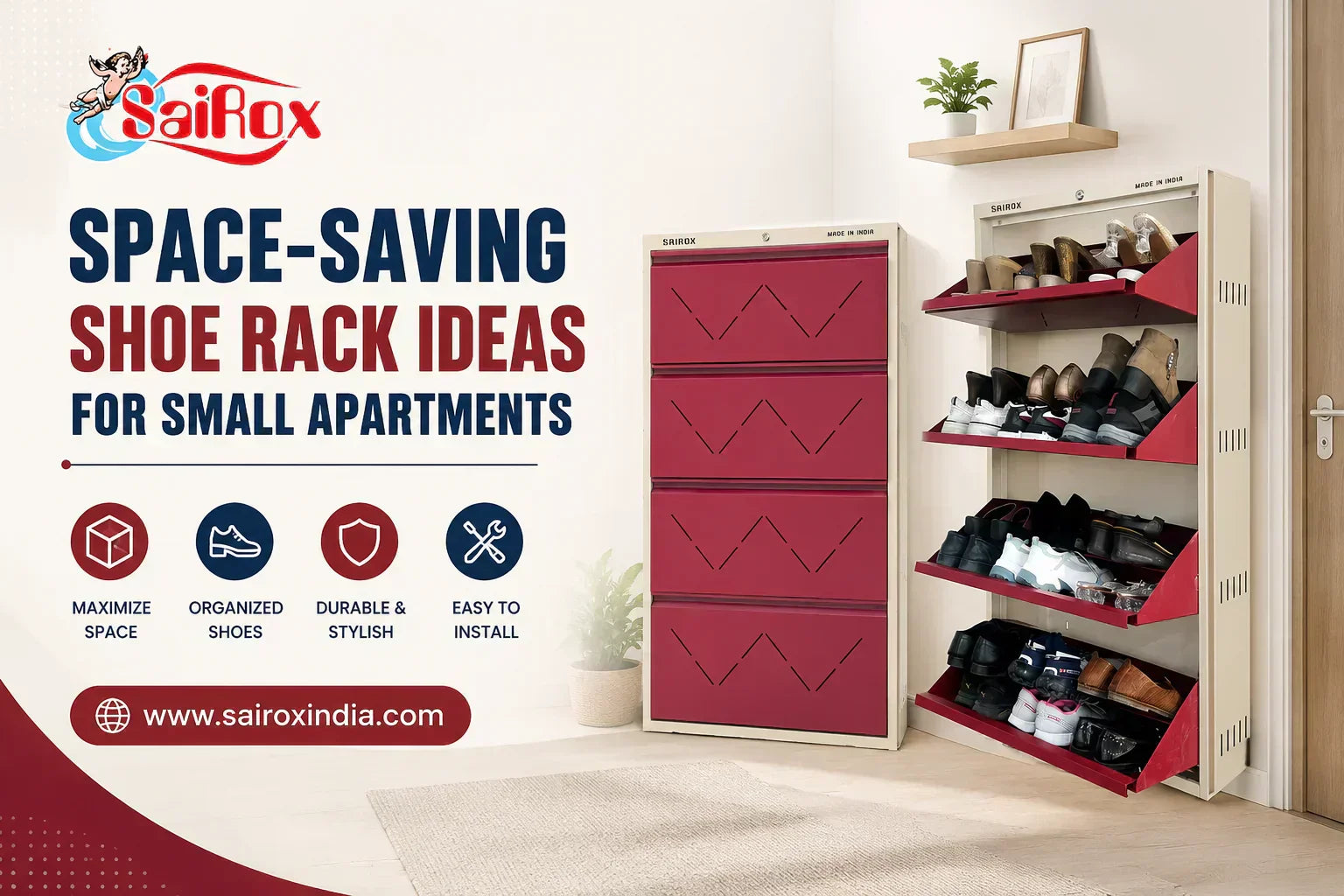 Space-Saving Shoe Rack Ideas for Small Apartments