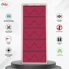 SAIROX Double shelves Five Door Wall mounted 30 - 32 Pair, (29*8.5*69)Inches Metal Shoe Rack