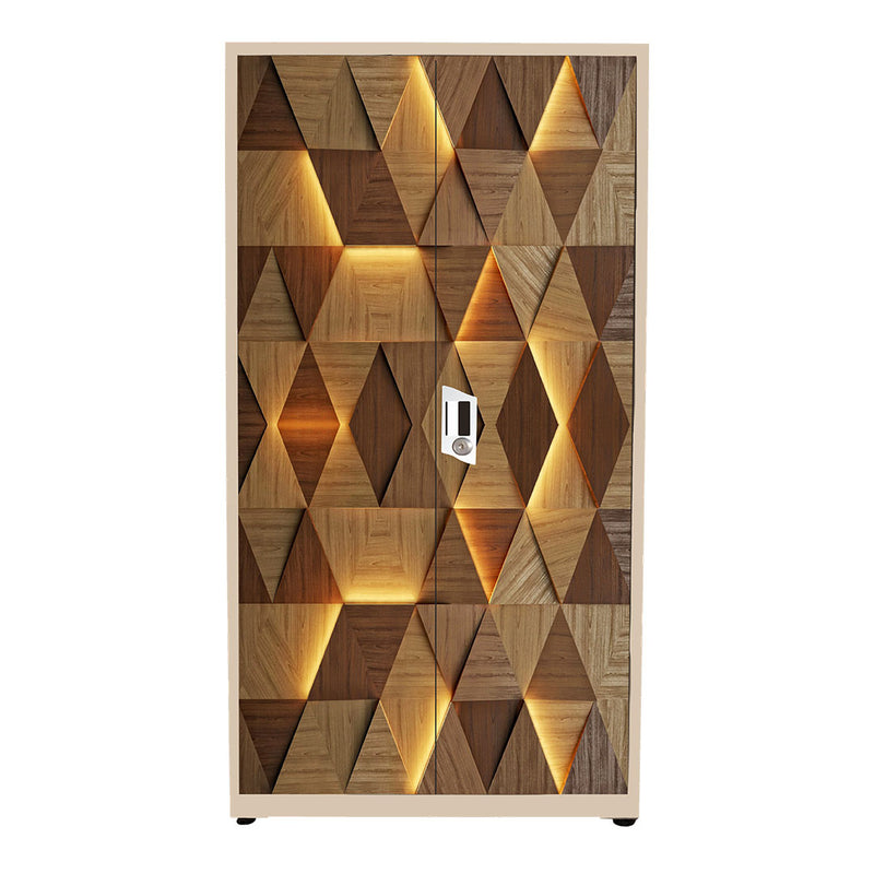 DESIGNER ALMIRAH SILVER BASIC FULL WARDROBE (36”)