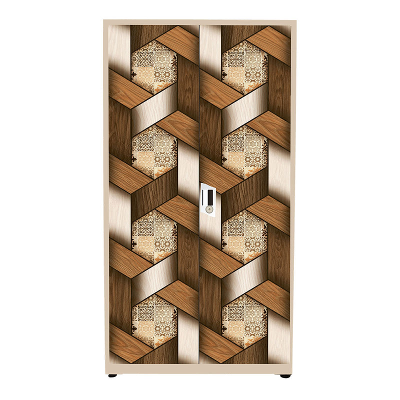 DESIGNER ALMIRAH SILVER BASIC FULL WARDROBE (36”)