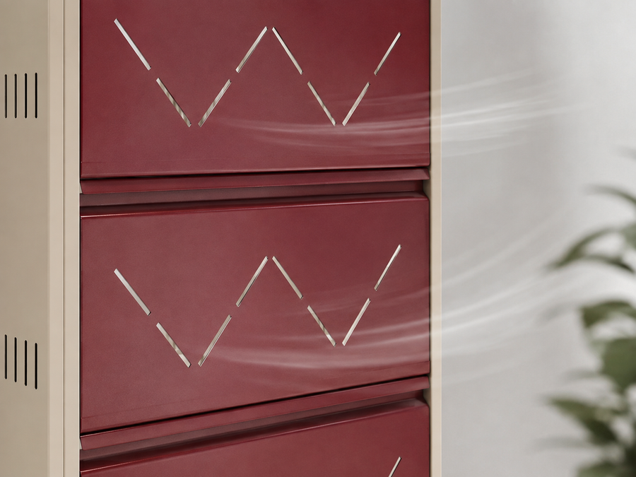 Ventilated louvered doors