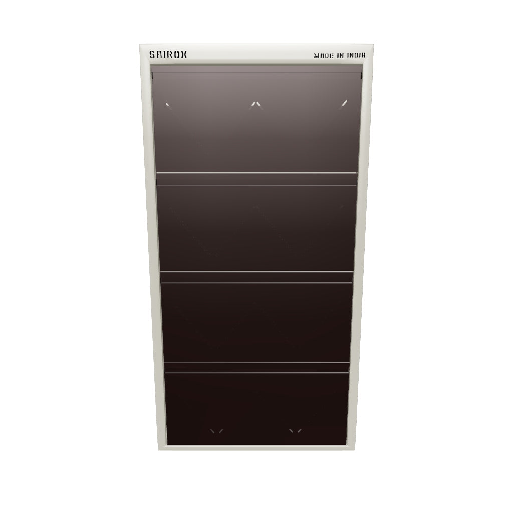 SAIROX Wall Shoe Rack – 4 Door, 8 Shelf, 28 Pair